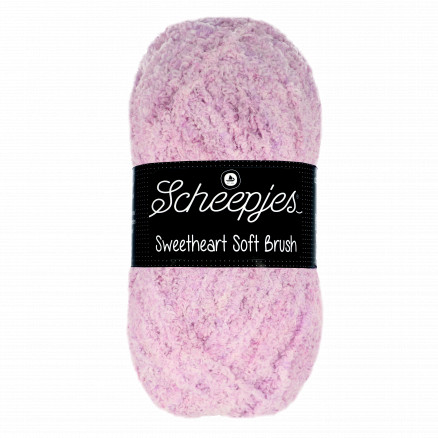 Scheepjes Sweetheart Soft Brush Garn Print 530 Rosa