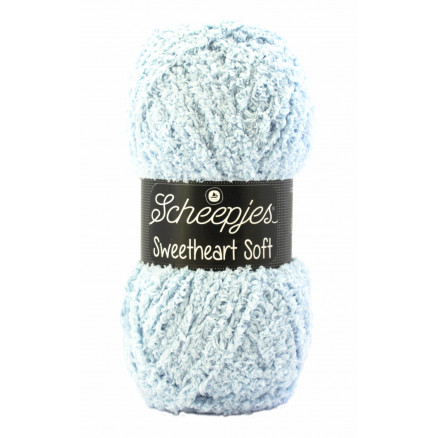 Scheepjes Sweetheart Soft Garn Unicolor 8 Ljusblå