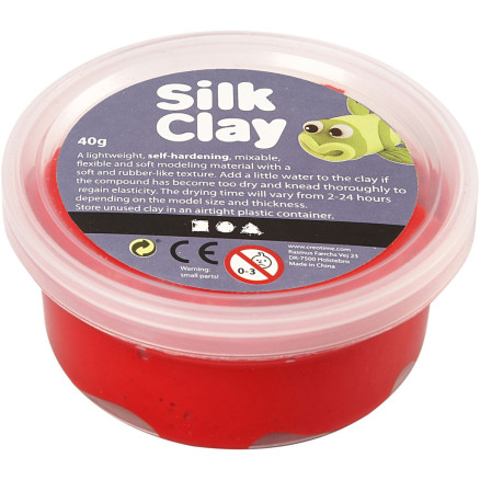 Silk Clay®, röd, 40 g/ 1 burk