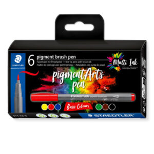 Staedtler Pigment Arts Brush Pen Basic - 6 st.