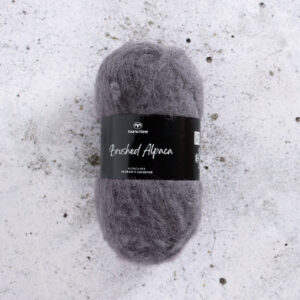 Svarta Fåret Brushed Alpaca Garn 14 Mellangrå