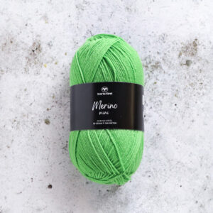 Svarta Fåret Merino Mini Garn 113 Grön Parakit