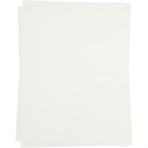 Transferark, 21,5x28 cm, 5 ark, transparent, till ljusa textilier