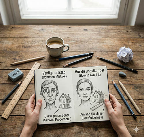 En genomgång av vanliga misstag inom teckning