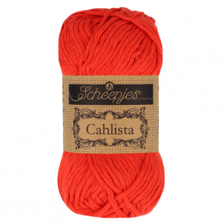 Scheepjes Cahlista Garn Unicolor 390 Poppy Rose
