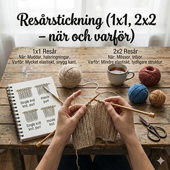 Att sticka resår