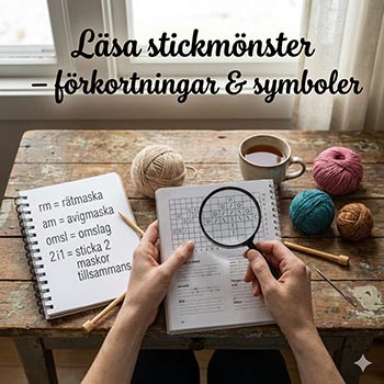 Hur läser man stickmönster?