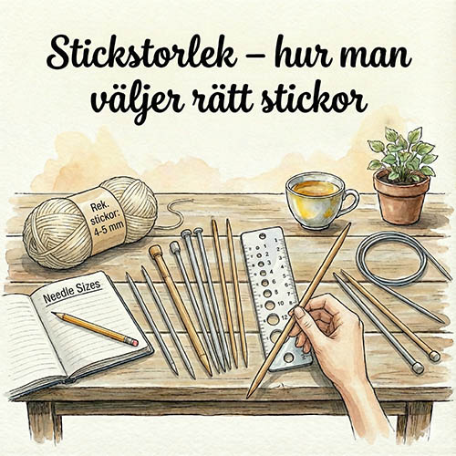 Välj rätt stickstorlek!