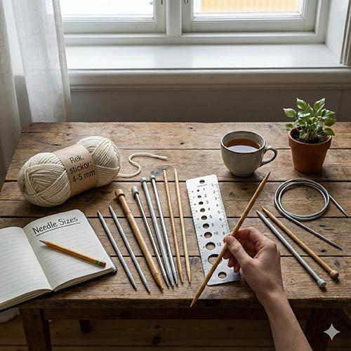 Olika stickor har olika storlek.