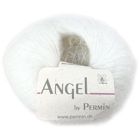 Angel Permin - Mohair och Sidengarn - 884101 Vit