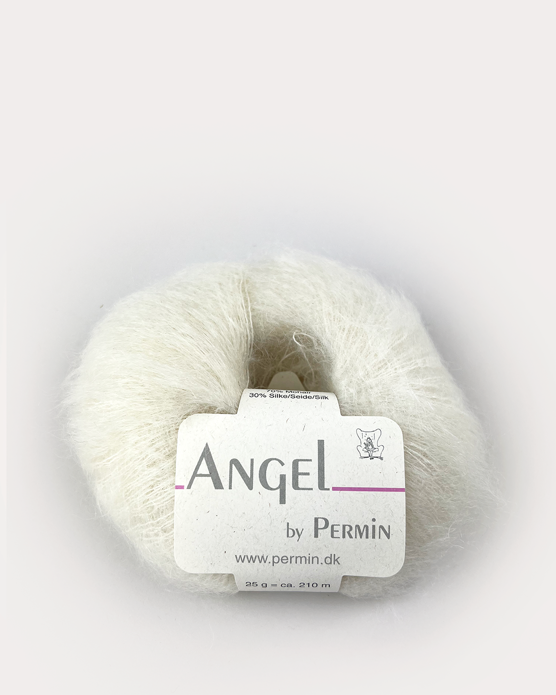 Angel Permin - Mohair och Sidengarn - 884102 Råvit