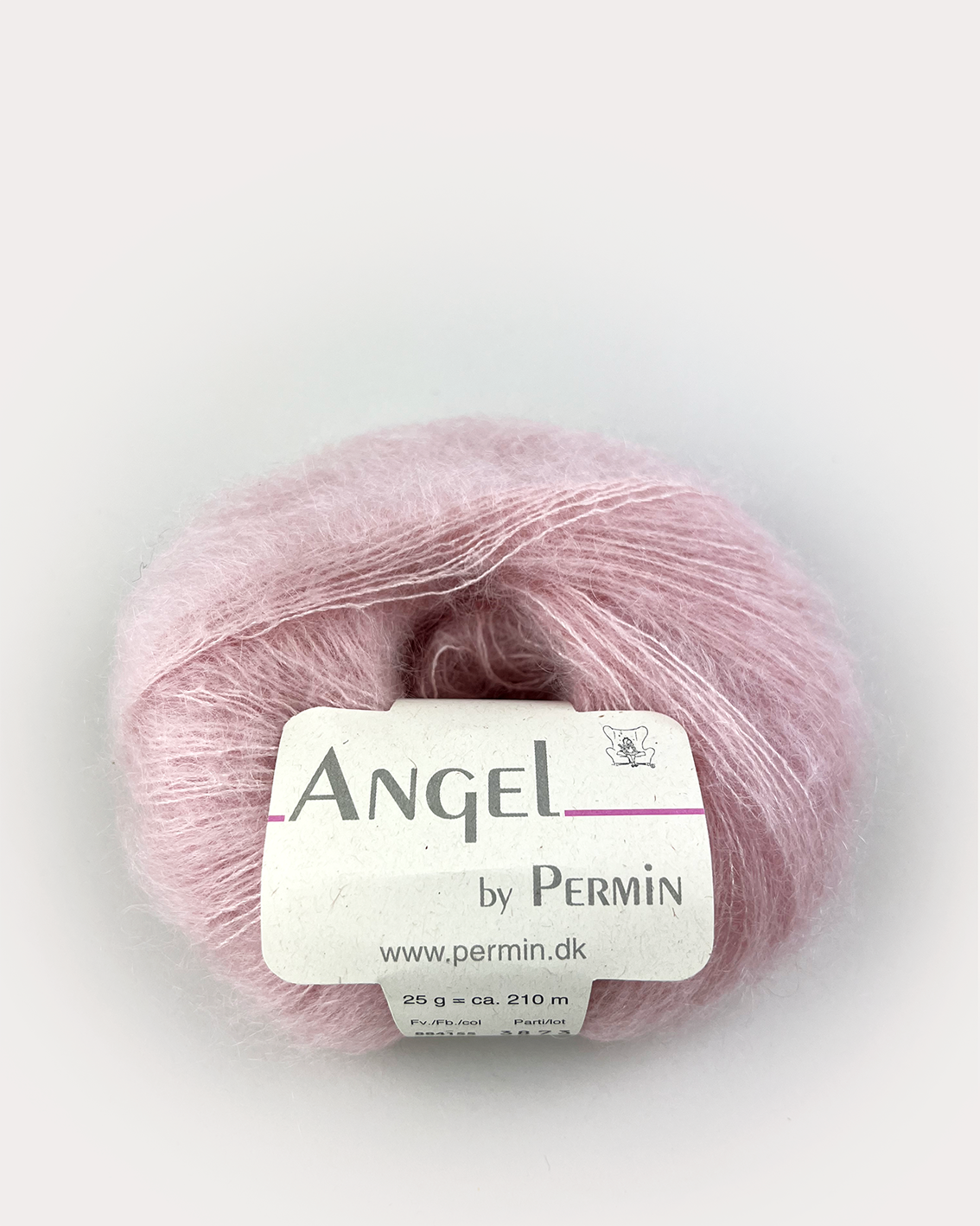 Angel Permin - Mohair och Sidengarn - 884155 Ljuseröd
