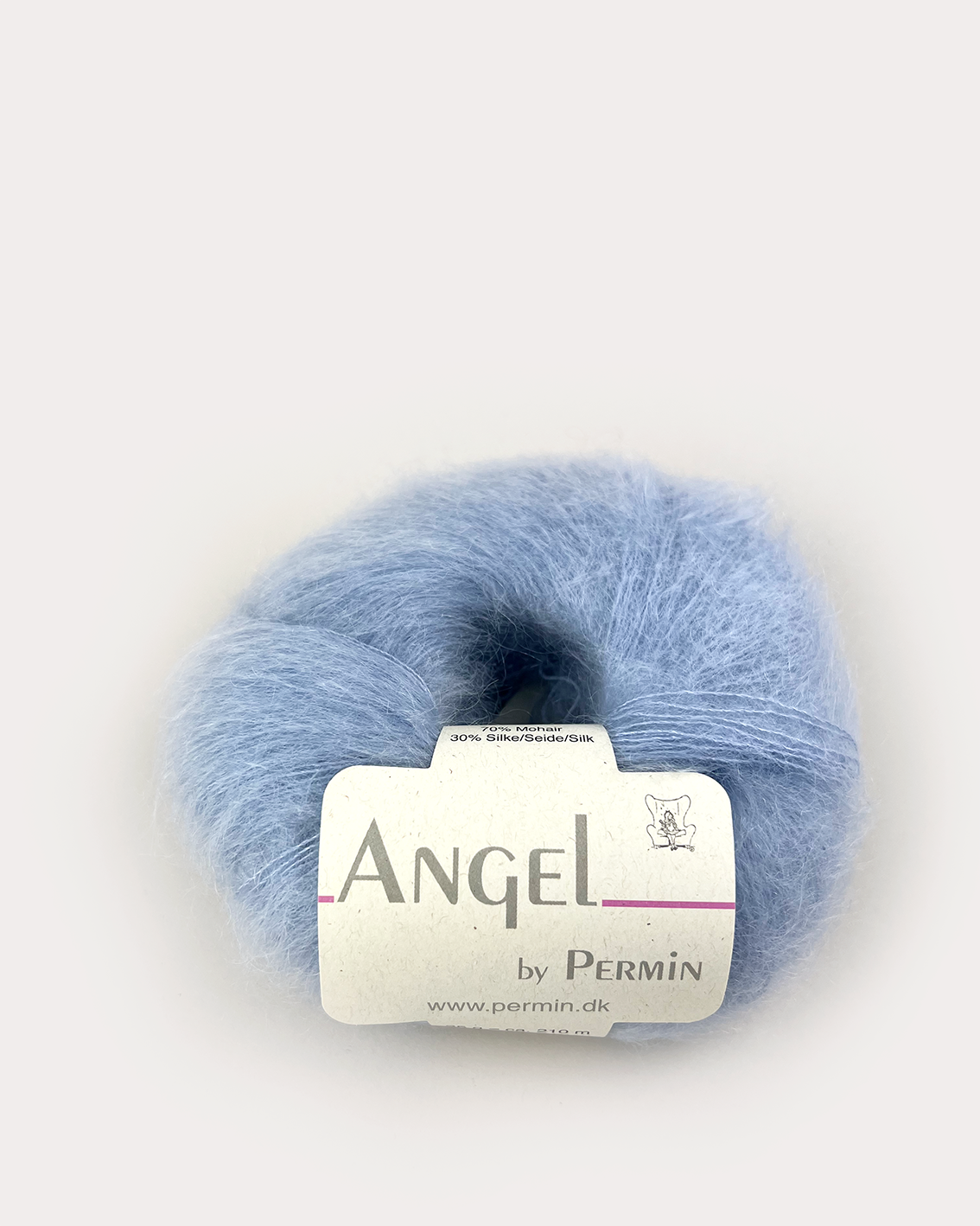 Angel Permin - Mohair och Sidengarn - 884181 Ljus Blå