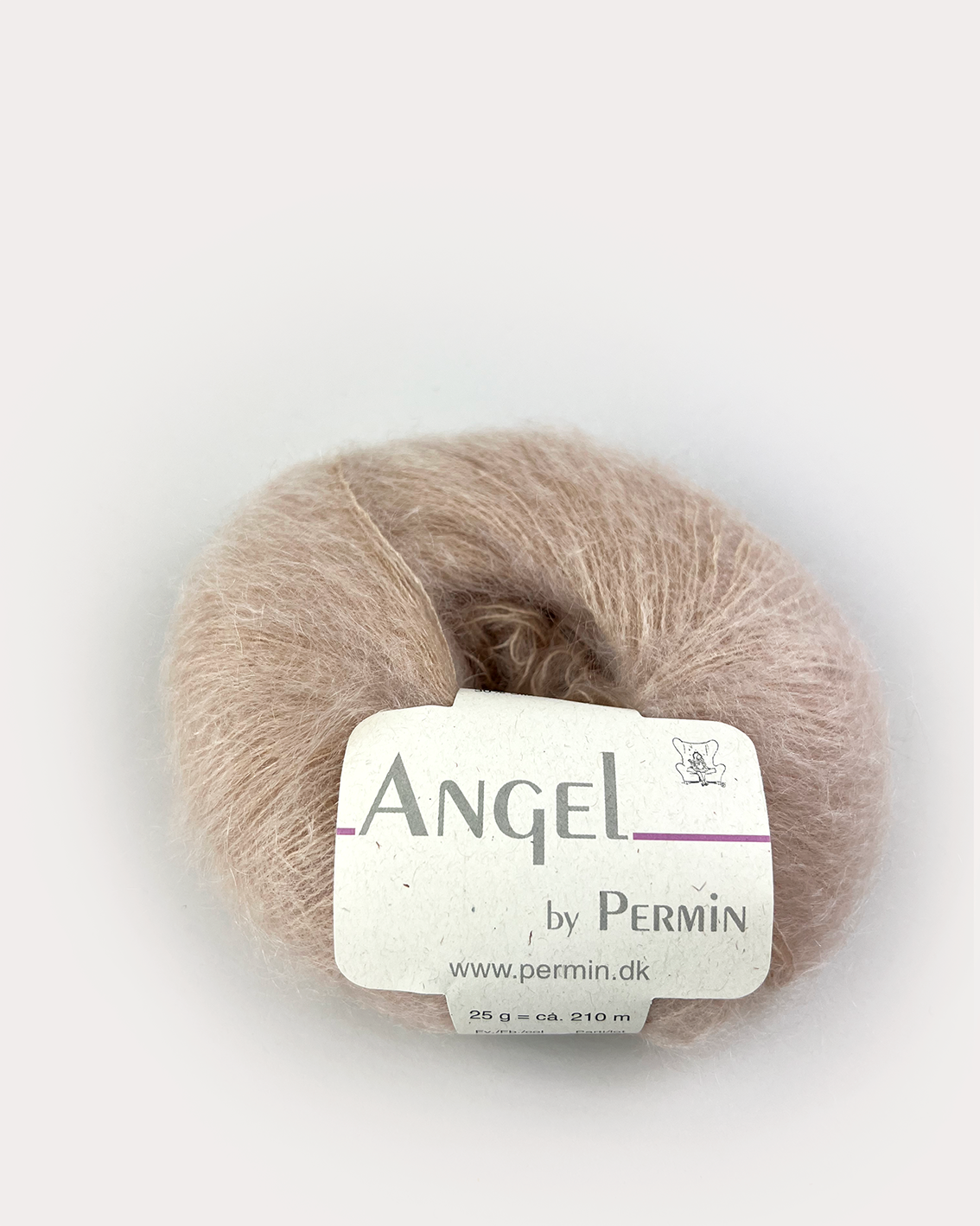 Angel Permin - Mohair och Sidengarn - fv 884131 Pastel Puder