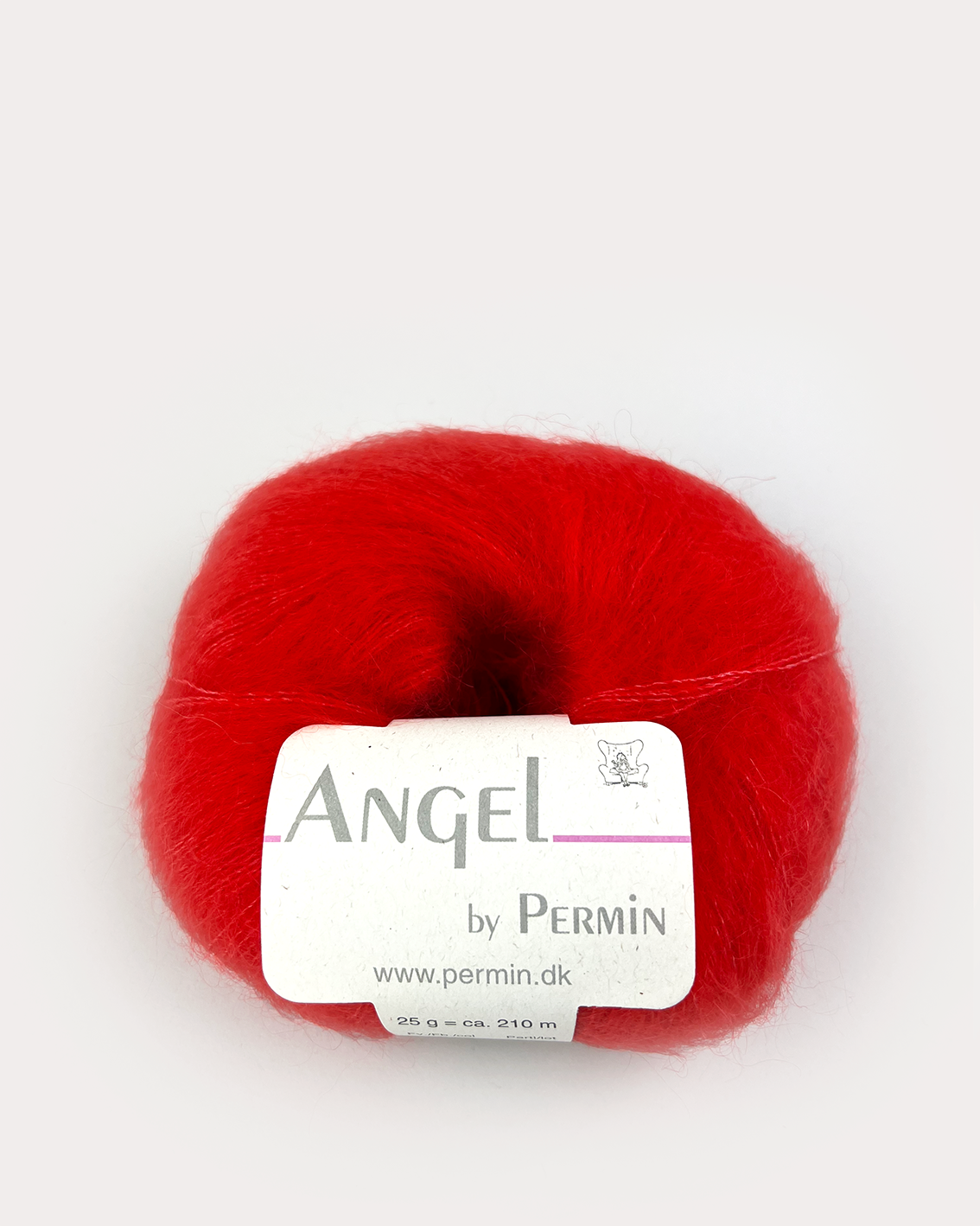 Angel Permin - Mohair och sidengarn - 884196 Cinnober Röd