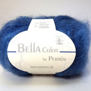 Bella Permin garn - Mohairgarn med ullgarn & polyamid - fv 883156 Color Blå