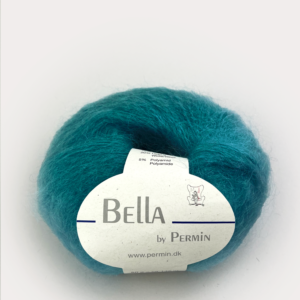 Bella Permin garn - Mohairgarn med ullgarn & polyamid - fv 883227 Mörk petrol