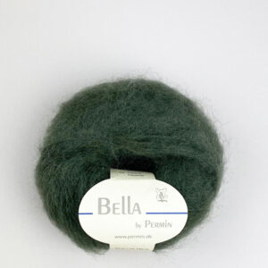 Bella Permin garn - Mohairgarn med ullgarn & polyamid - fv 883239 Dark army