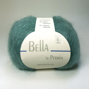 Bella Permin garn - Mohairgarn med ullgarn & polyamid - fv 883240 Patina Grön