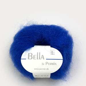 Bella Permin garn - Mohairgarn med ullgarn & polyamid - fv 883249 Kobolt
