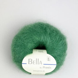 Bella Permin garn - Mohairgarn med ullgarn & polyamid - fv 883251 Mellan Grön