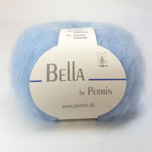 Bella Permin garn - Mohairgarn med ullgarn & polyamid - fv 883256 Ljus Blå