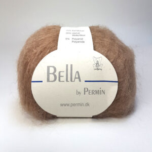 Bella Permin garn - Mohairgarn med ullgarn & polyamid - fv 883257 Camel