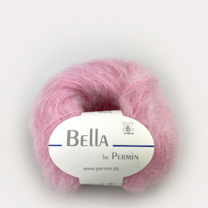 Bella Permin garn - Mohairgarn med ullgarn & polyamid - fv 883258 Ljuseröd