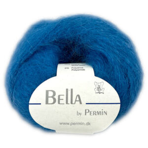 Bella Permin garn - Mohairgarn med ullgarn & polyamid - fv 883259 Jeans Blå