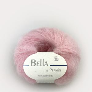 Bella Permin garn - Mohairgarn med ullgarn & polyamid - fv 883264 Rosa