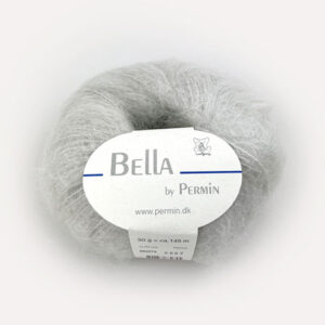 Bella Permin garn - Mohairgarn med ullgarn & polyamid - fv 883274 Mist