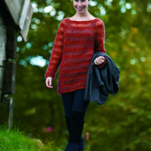 Bluse m. bådhals Angel garn 894112