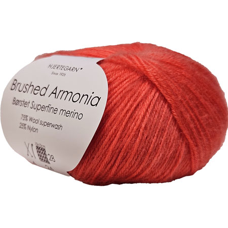 Brushed Armonia Borstad Superfine Merino Ullgarn Fv 1649 Koral