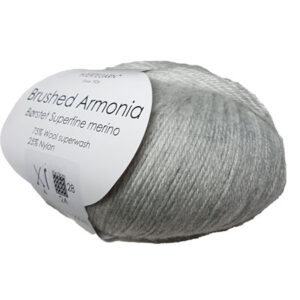 Brushed Armonia Borstad Superfine Merino Ullgarn Fv 434 Ljus Grå