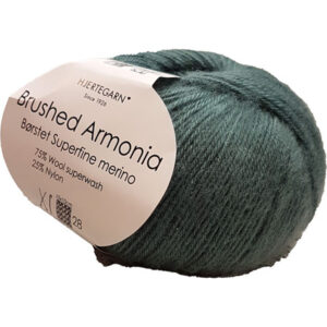 Brushed Armonia Borstad Superfine Merino Ullgarn Fv 4612 Dammig Petrol