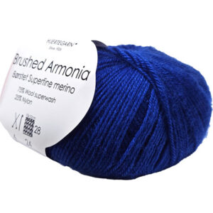 Brushed Armonia Borstad Superfine Merino Ullgarn Fv 6500 Kobolt Blå