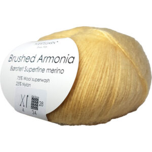 Brushed Armonia Borstad Superfine Merino Ullgarn Fv 826 Gul