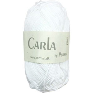 Carla By Permin - Garn Med Bomull & Modal fv 882601 Vit