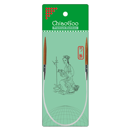 ChiaoGoo Bamboo Rundstickor Bambu 40 cm 8 mm Patina