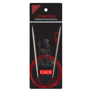 ChiaoGoo Red Lace Rundstickor Rostfritt Kirurgiskt Stål 100 cm 8 mm