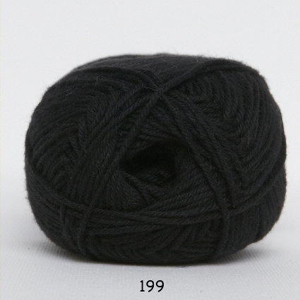 Cotton 8/4 - Bomullsgarn - Virkgarn - fv 199 Svart