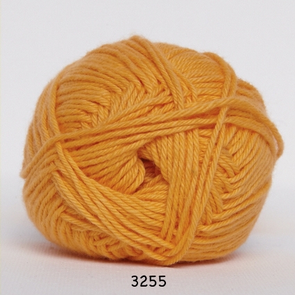 Cotton nr. 8 - Bomullsgarn - Virkgarn - fv 3255 Orange