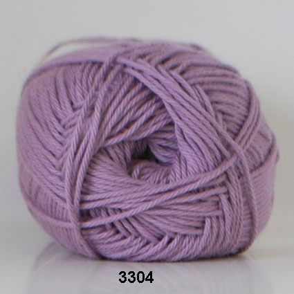 Cotton nr. 8 - Bomullsgarn - Virkgarn - fv 3304 Lavendel