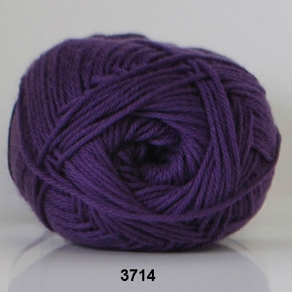 Cotton nr. 8 - Bomullsgarn - Virkgarn - fv 3714 Ekstra Mörk Lilla