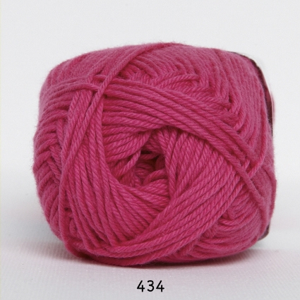 Cotton nr. 8 - Bomullsgarn - Virkgarn - fv 434 Pink