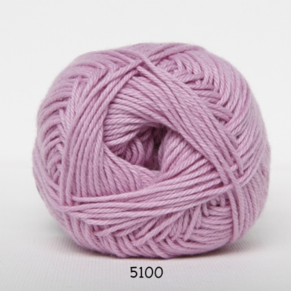 Cotton nr. 8 - Bomullsgarn - Virkgarn - fv 5100 Lyserød