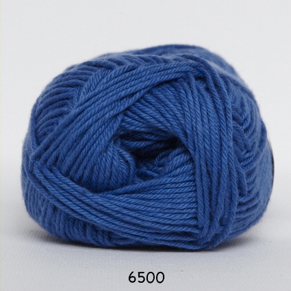 Cotton nr. 8- Bomullsgarn - Virkgarn - fv 6500 Cobolt Blå