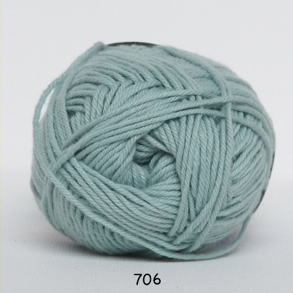 Cotton nr. 8 - Bomullsgarn - Virkgarn - fv 706 Pastel Grön