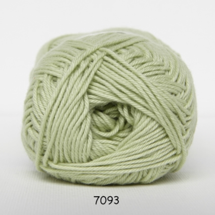 Cotton nr. 8 - Bomullsgarn - Virkgarn - fv 7093 Pastel Grön
