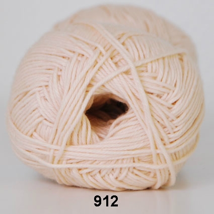Cotton nr. 8- Bomullsgarn - Virkgarn - fv 915 Hudfärg